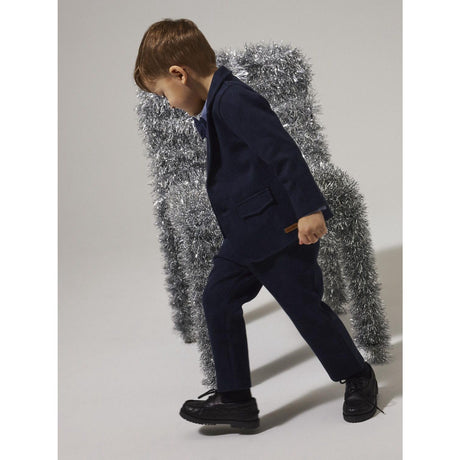 Name It Navy Blazer Check Nmmrobino Sweat Byxor Unb