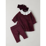 Name It Burgundy Nbfroxy Ls Vel Klänning