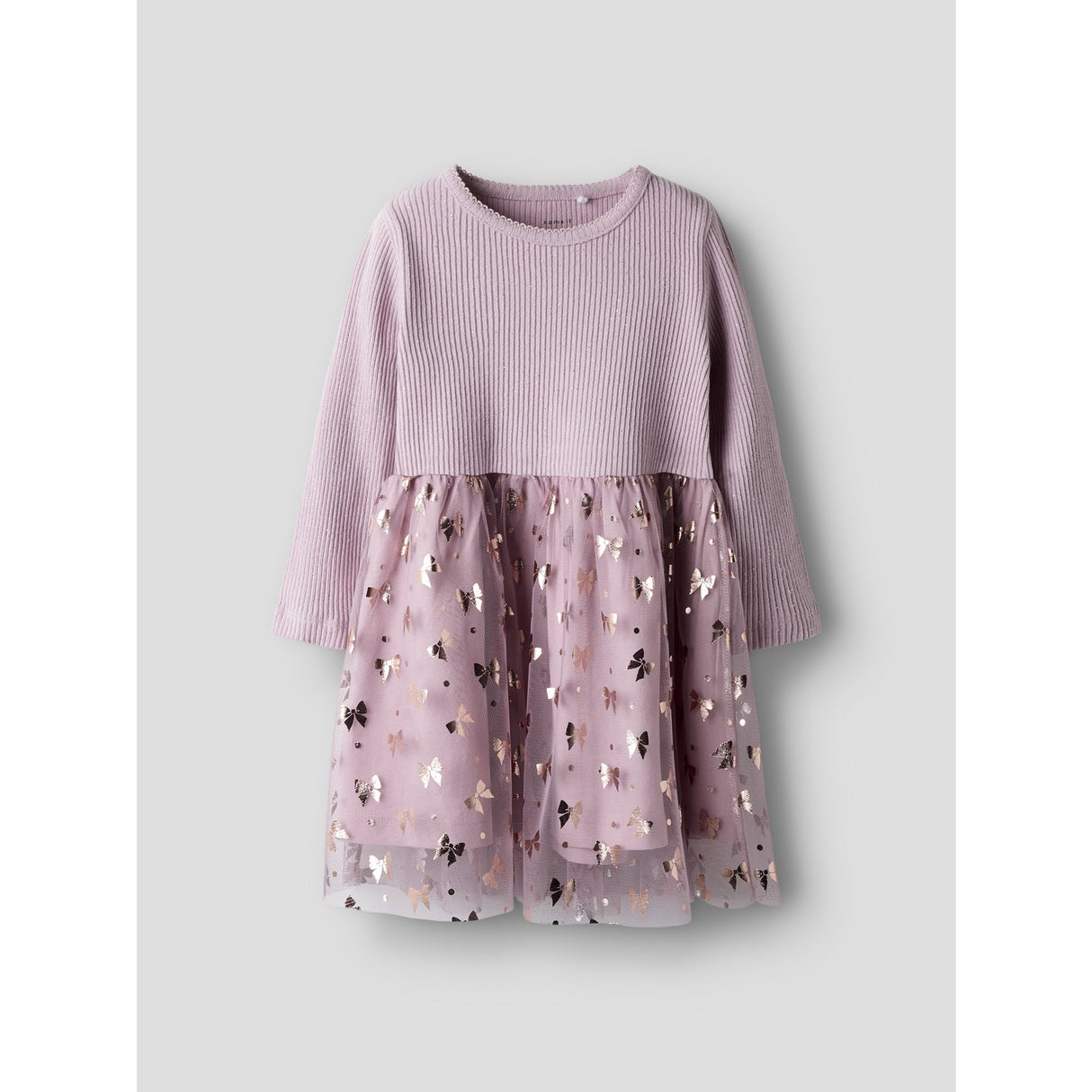 Name It Keepsake Lilac Nmfrosally Ls Dress
