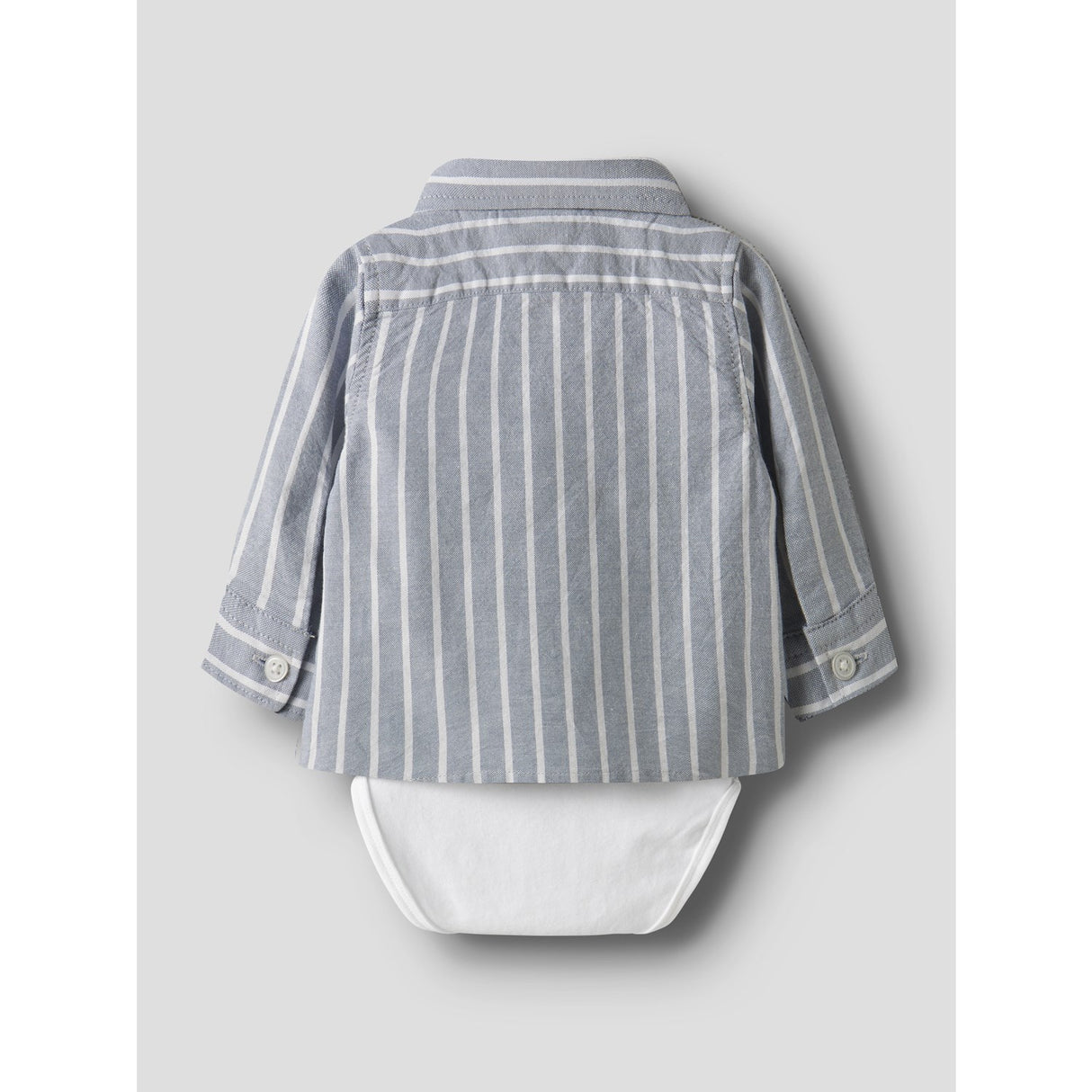 Name It Flint Stone Thin Stripe - Bright White Nbmrekid Shirtbody