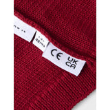 Name It Jester Red Solid No Lurex Nmnrinjaha Knit Hat