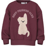 Name It Burgundy Best Friend Club Nmfviloui Ls Rlx Sweat Bru