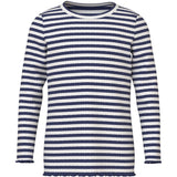 Name It Cloud Dancer Beacon Blue Stripe Nmfvemma Glitter Ls Slim Top