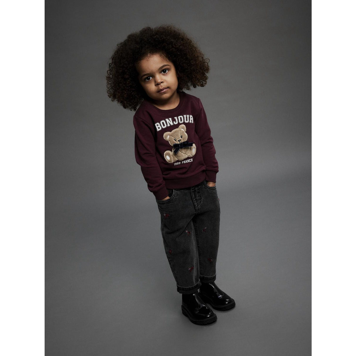 Name It Burgundy Nmfrear Ls Sweat Bru