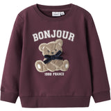 Name It Burgundy Nmfrear Ls Sweat Bru