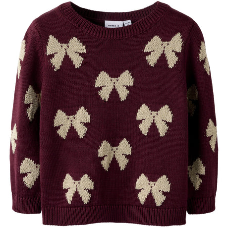 Name It Burgundy Nmfrekka Ls Knit