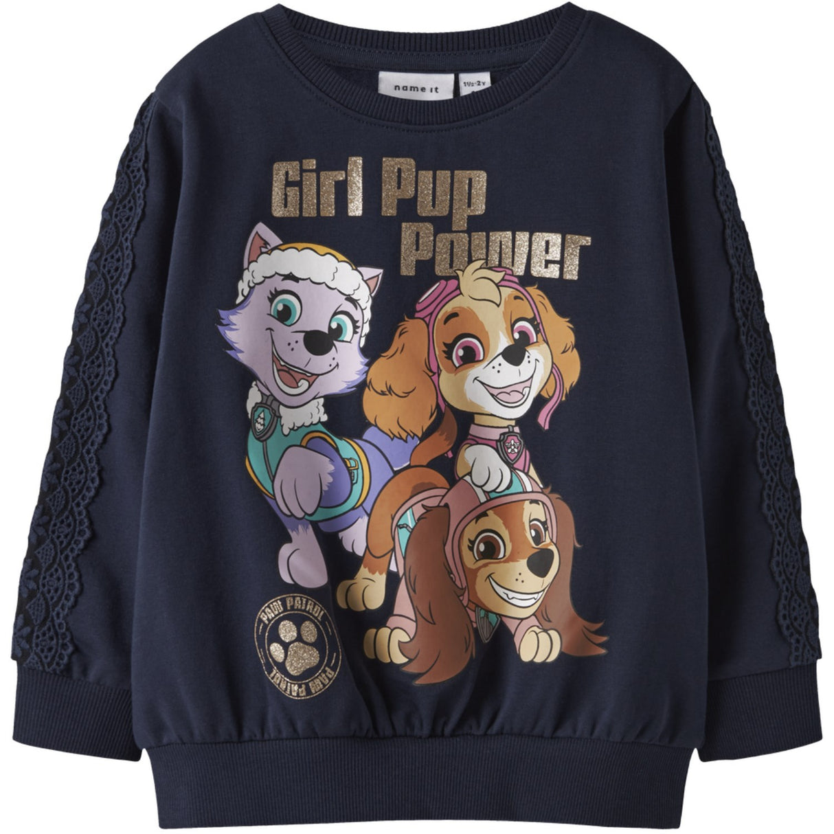 Name It Navy Blazer Nmfnaba Paw Sweat Bru Cplg