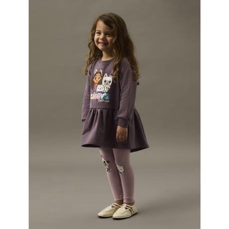 Name It Moonscape Nmfnuri Gabby Swe Dress Bru Sky