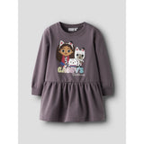 Name It Moonscape Nmfnuri Gabby Swe Dress Bru Sky