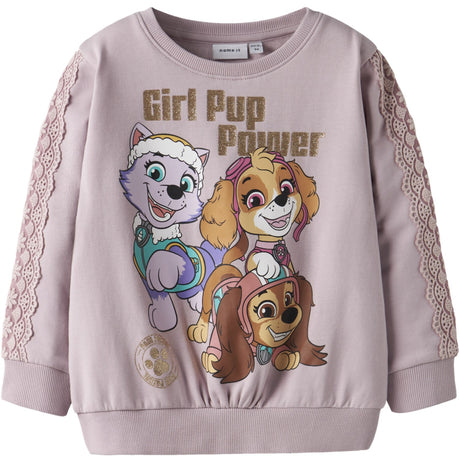 Name It Keepsake Lilac Nmfnaba Paw Sweat Bru Cplg