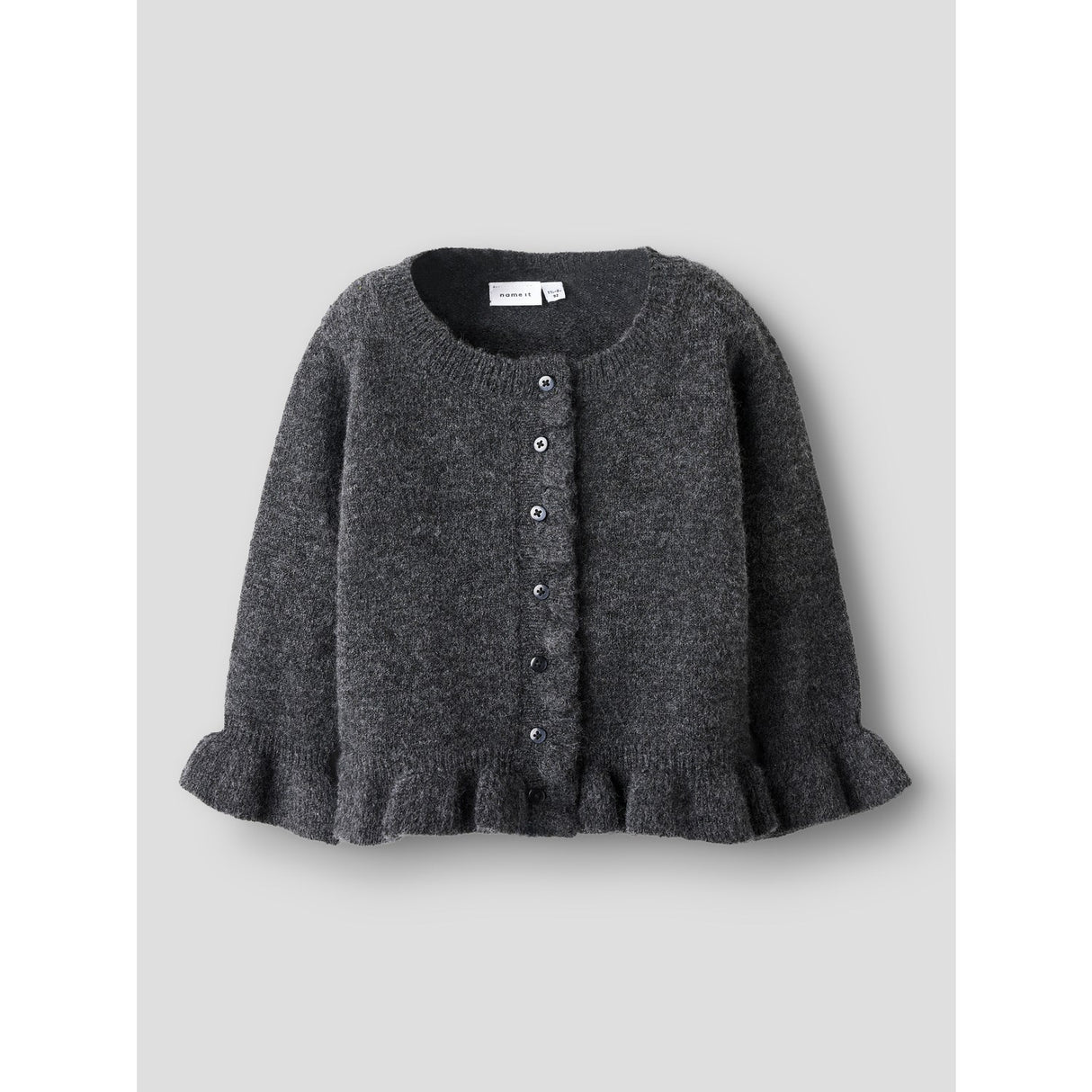 Name It Dark Grey Melange Nmfsupia Ls Knit Card