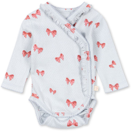 Konges Sløjd Rosia Blue Bow Sui Newborn Frill Body GOTS