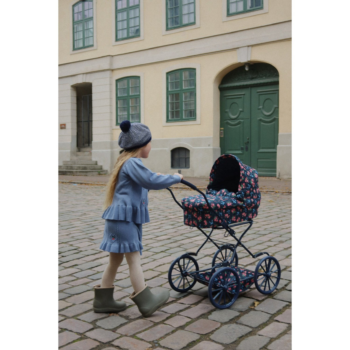 Konges Sløjd Country Blue Soleil Stickad Kjol GOTS