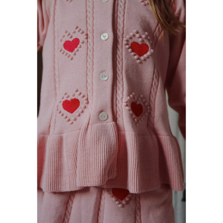 Konges Sløjd Silver Pink Soleil Cardigan GOTS