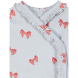 Konges Sløjd Rosia Blue Bow Sui Newborn Frill Body GOTS