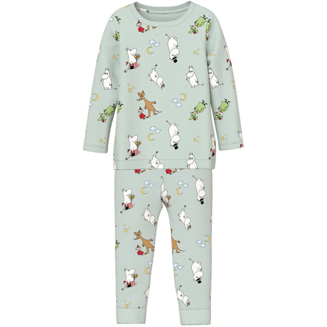 Name It Pale Aqua Nmnsemol Moomin Ls Nattkläder Vde