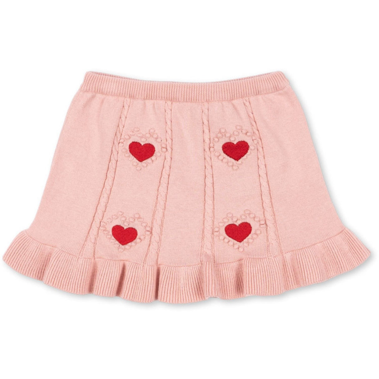 Konges Sløjd Silver Pink Soleil Stickad Kjol GOTS