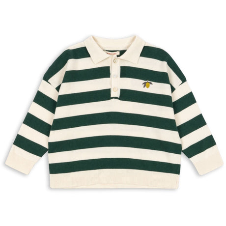 Konges Sløjd Pine Grove Stripe Manis Stickad Pikétröja