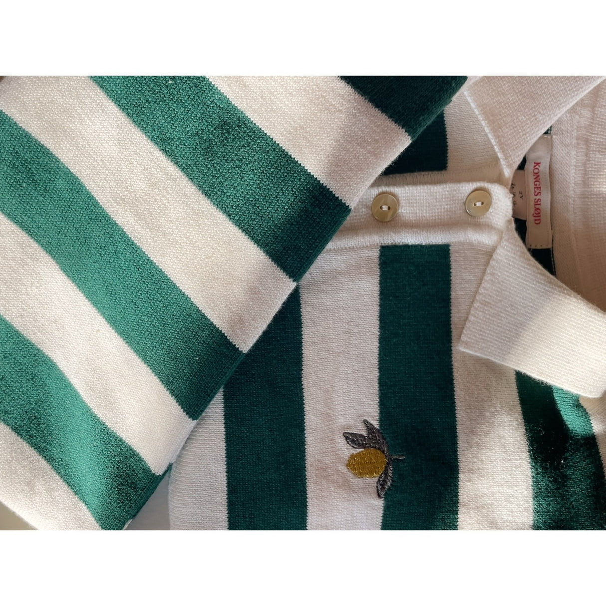 Konges Sløjd Pine Grove Stripe Manis Stickad Pikétröja