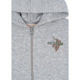 Konges Sløjd Grey Melange Lou Sweat Zip Huva Ocs