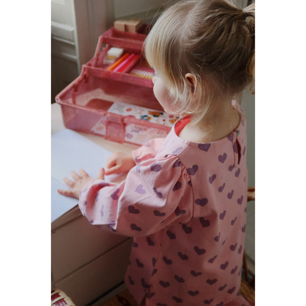 Konges Sløjd Hortensia Coeur Drey Slit Blus GOTS