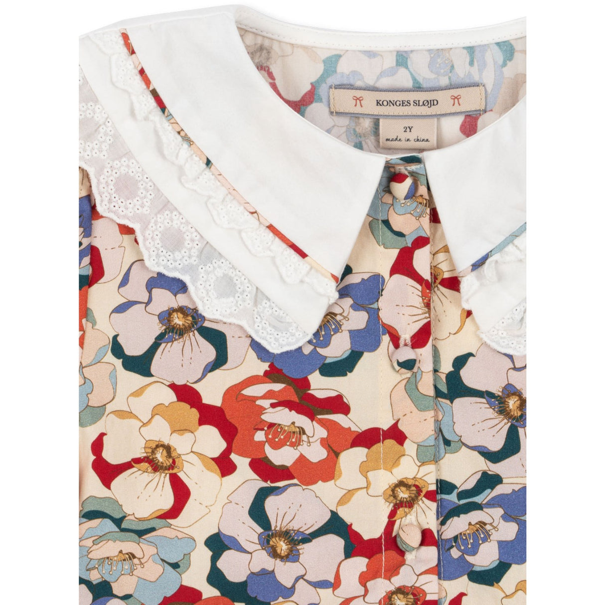 Konges Sløjd La Rosa Coeur Krage Klänning GOTS