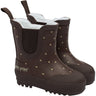Pom Pom Chocolate Heart Brook GumBoots Thermo Ankle