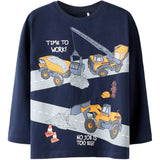 Name It Navy Blazer Nmmofek Tonka Ls Nreg Top Cplg