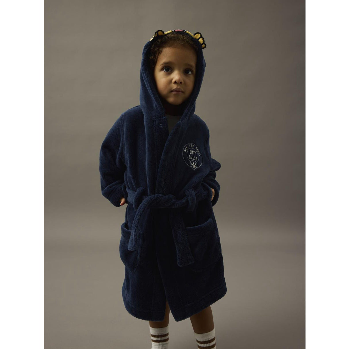 Name It Navy Blazer Nmmnasir Paw Bathrobe Cplg