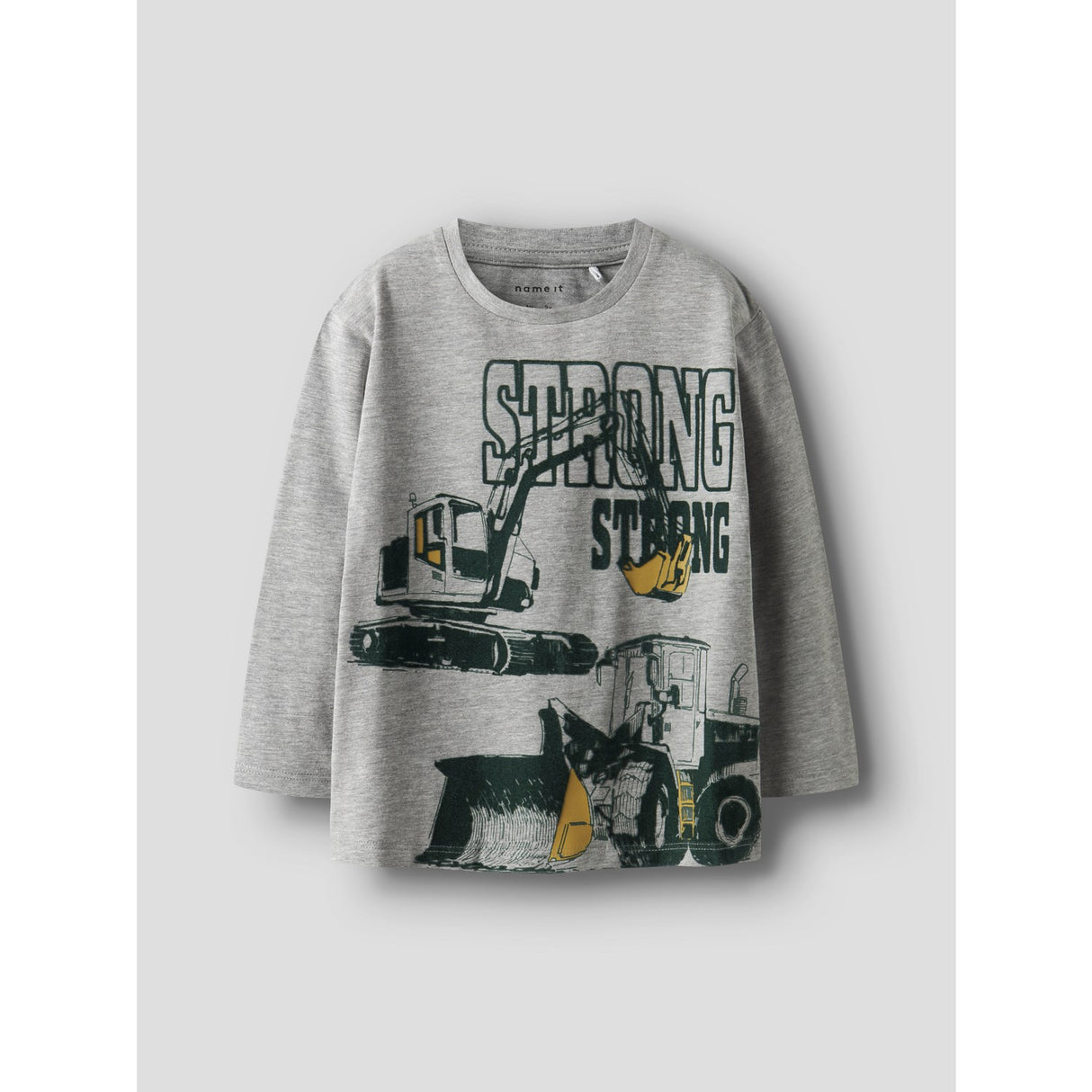 Name It Grey Melange Nmmsennet Ls Nreg Top