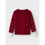 Name It Jester Red Nknrebo Ls Stickad Box