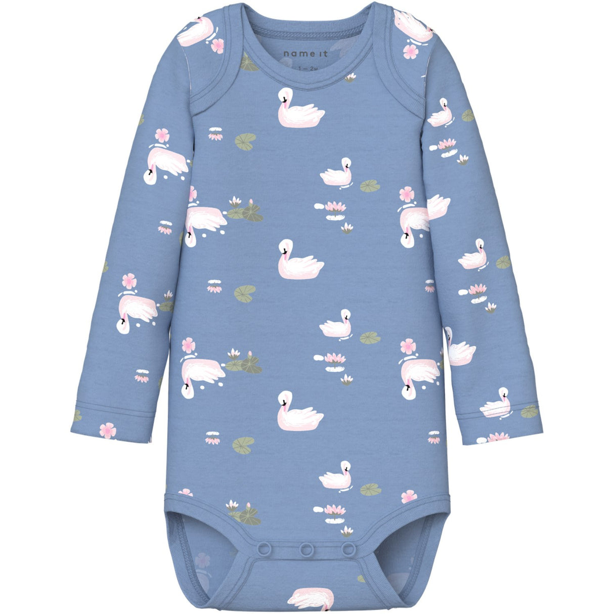 Name It Endless Sky Nbfbody 3P Ls Swan Noos