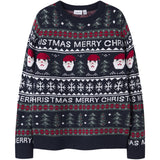 Name It Dark Sapphire Nknrastokka Ls Stickad