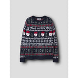 Name It Dark Sapphire Nknrastokka Ls Stickad