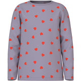 Name It Lavender Gray Nkfnightset Lavender Hearts Noos