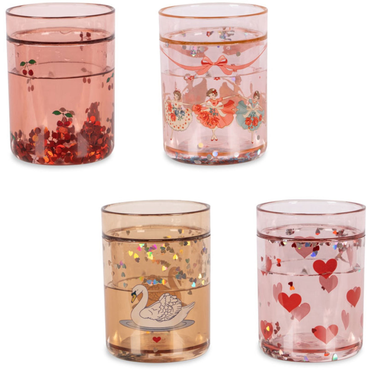 Konges Sløjd Rose Multi 4 Pack Glitter Cups