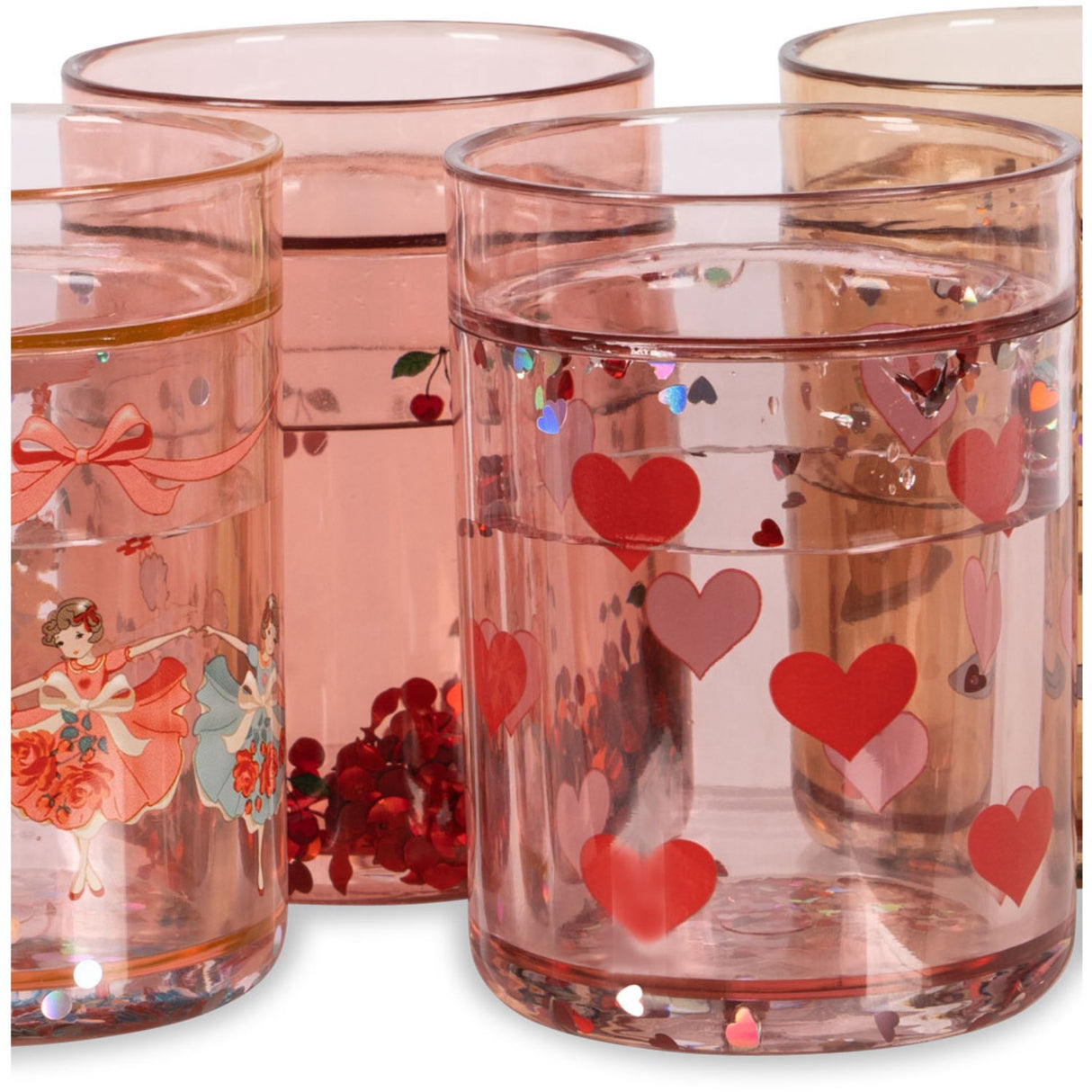 Konges Sløjd Rose Multi 4 Pack Glitter Cups