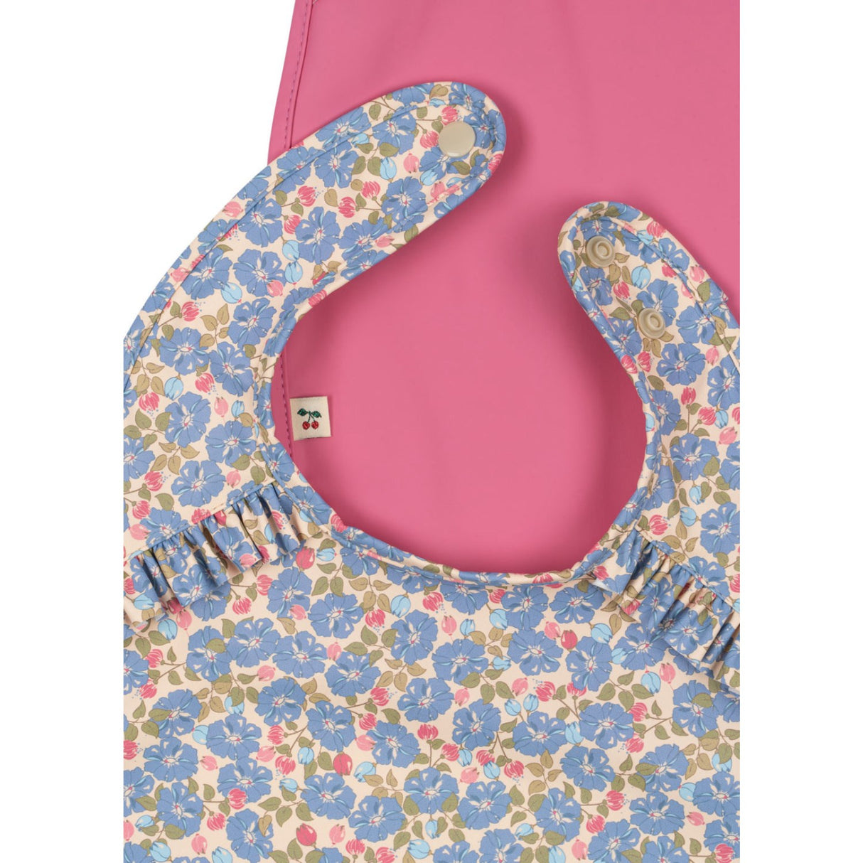 Konges Sløjd Fleur Rosier/Chateau Rose 2 Pack Dinner Haklapp Med Frill