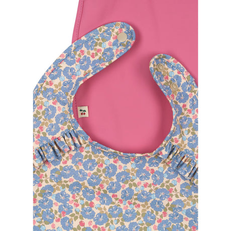 Konges Sløjd Fleur Rosier/Chateau Rose 2 Pack Dinner Haklapp Med Frill