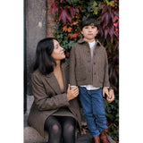 MarMar Wool Check Earthy Check Oval Jacka