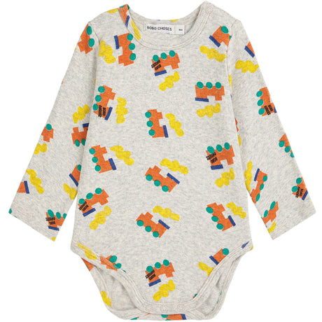 Bobo Choses Light Heather Grey Bobo Choo Choo All Över Body