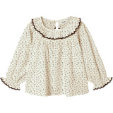 Lil'Atelier Turtledove Red Dahlia Nmfrasia Ls Loose Skjorta Lil