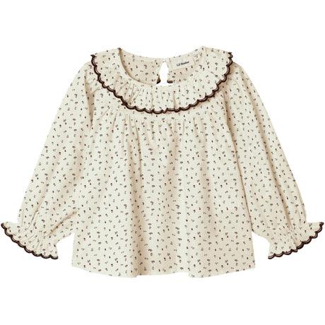 Lil'Atelier Turtledove Red Dahlia Nmfrasia Ls Loose Skjorta Lil