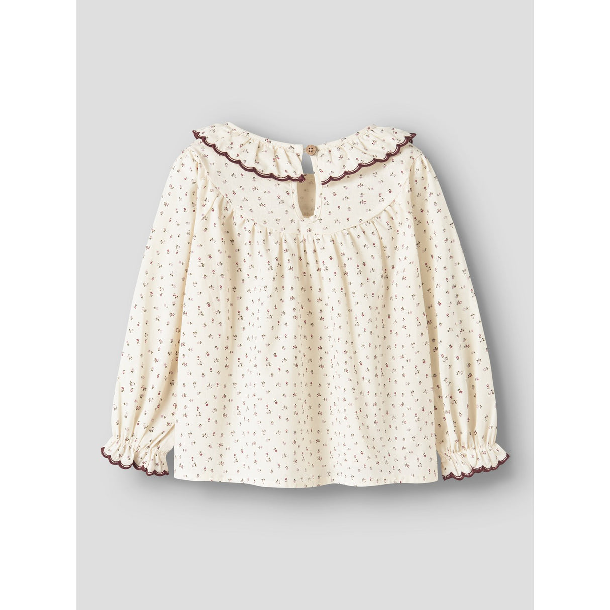 Lil'Atelier Turtledove Red Dahlia Nmfrasia Ls Loose Skjorta Lil