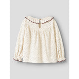 Lil'Atelier Turtledove Red Dahlia Nmfrasia Ls Loose Skjorta Lil