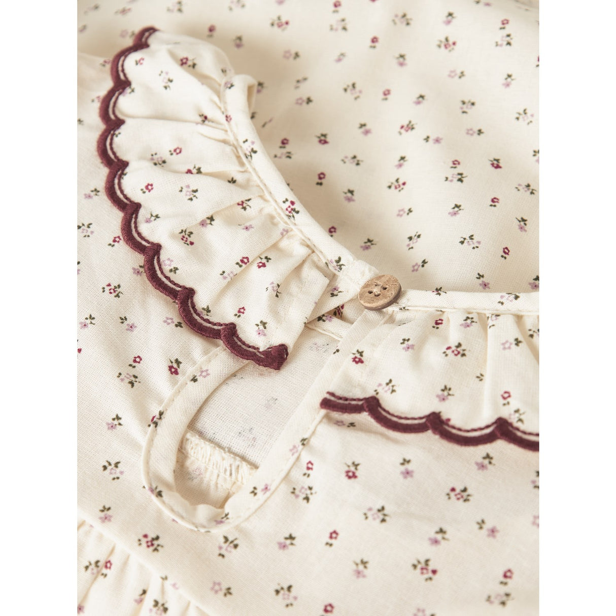 Lil'Atelier Turtledove Red Dahlia Nmfrasia Ls Loose Skjorta Lil