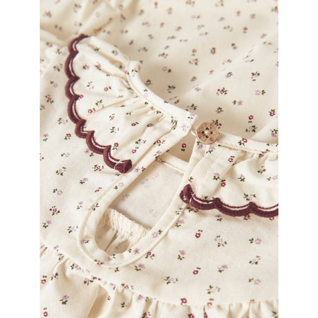 Lil'Atelier Turtledove Red Dahlia Nbfrasia Ls Loose Body Skjorta Lil