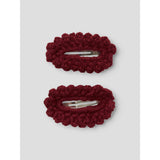 Lil'Atelier Red Dahlia Nmfacc-Lisa 2 Pack Hair Clips Lil