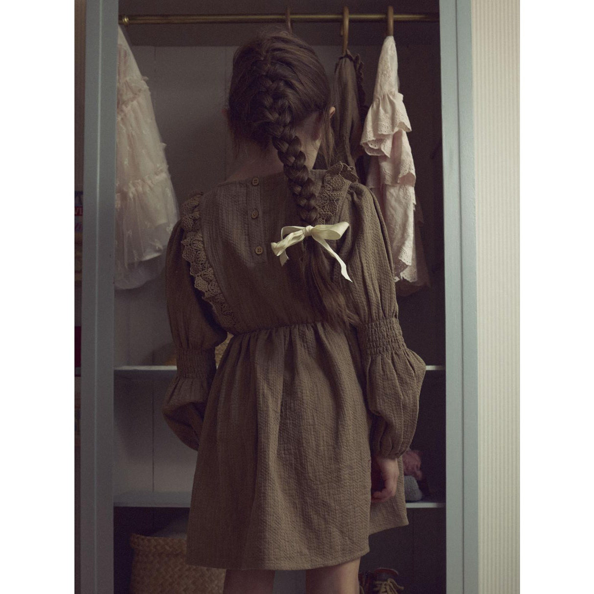 Lil'Atelier Sepia Tint Nmfrosita Liu Ls Klänning Lil