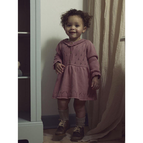 Lil'Atelier Nostalgia Rose Nbframla Lia Ls Stickad Klänning Lil